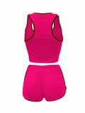 Womens 2 Piece Sports Outfits Summer Tank Top With Shorts Tracksuits