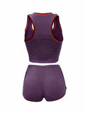 Womens 2 Piece Sports Outfits Summer Tank Top With Shorts Tracksuits