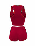 Womens 2 Piece Sports Outfits Summer Tank Top With Shorts Tracksuits
