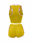 Womens 2 Piece Sports Outfits Summer Tank Top With Shorts Tracksuits