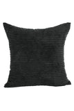 Fashion Comfort Plain Corduroy Throw Pillow Case Cushion Cover Black