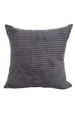 Fashion Comfort Plain Corduroy Throw Pillow Case Cushion Cover Dark Grey