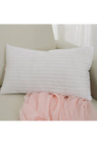 Decorative Cushion Plain Lumbar Bedding Pillow White 20x12x3in