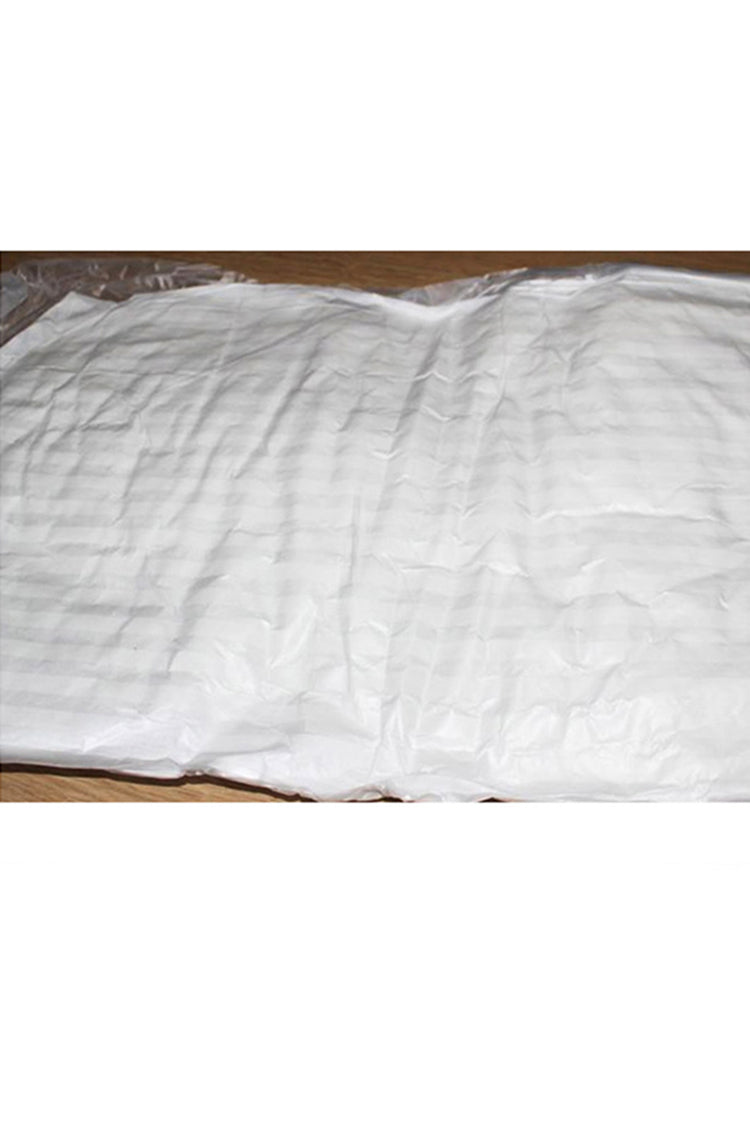 Decorative Cushion Plain Lumbar Bedding Pillow White 20x12x3in