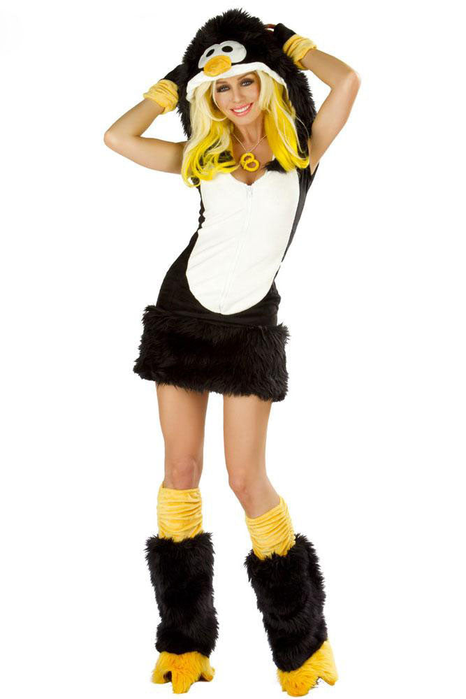 Sexy Adult Deluxe Penguin Dress Halloween Costume