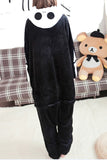 Black Cool Ladies Pajamas Halloween Skull Jumpsuit Costume