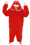 Womens Flannel Sesame Street Elmo Halloween Jumpsuit Costume