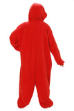 Womens Flannel Sesame Street Elmo Halloween Jumpsuit Costume