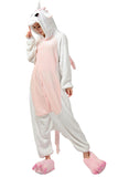 Womens Adult Hooded Onesies Unicorn Pajamas Costume Pink
