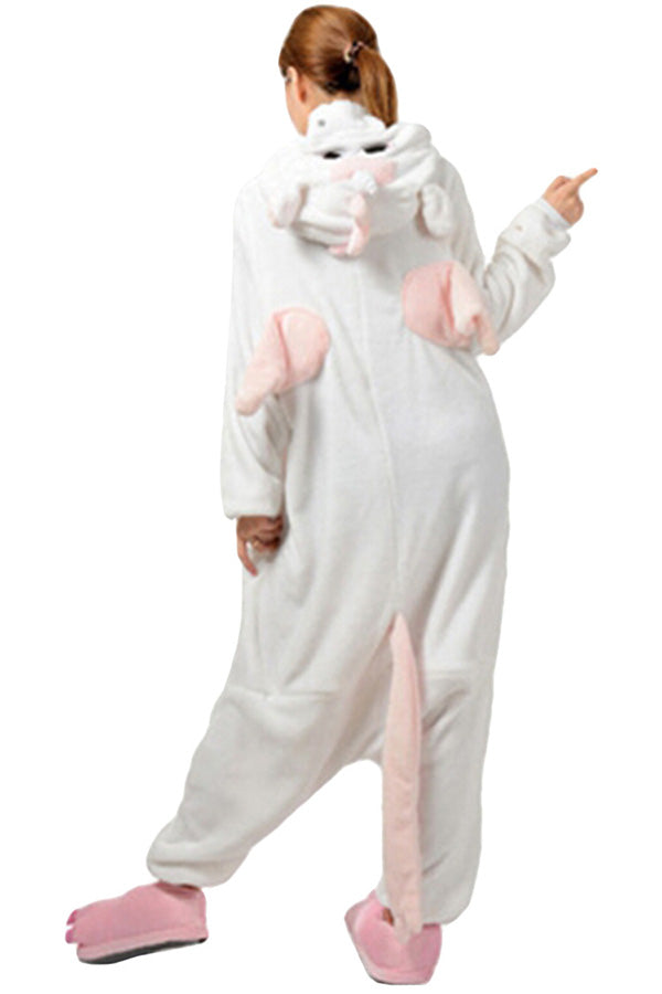 Womens Adult Hooded Onesies Unicorn Pajamas Costume Pink