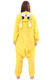 Womens Cute Warm Hooded Rabbit Pajamas Jumpsuit Costume Yellow