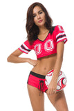 Soccer Football Baby France Cheerleading Uniforms Red