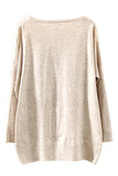 Womens Batwing Sleeve Crew Neck Christmas Gift Printed T Shirt Ivory