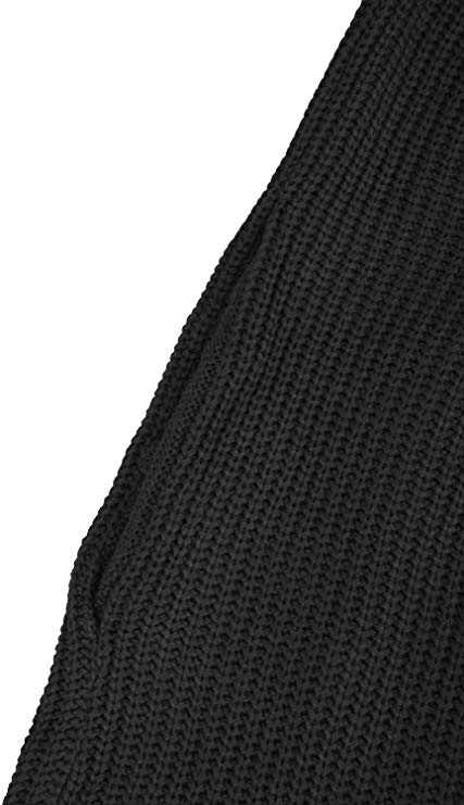 Robe Pull Oversize Solide Noir