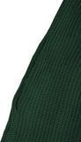 Womens Thicken High Collar Long Sleeve Plain Sweater Dress Dark Green