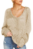 Women's Star Print Scoop Neck Lightweight Sweater