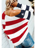 Women's Star Print Scoop Neck Lightweight Sweater
