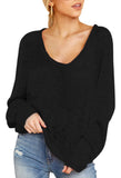 Women's Star Print Scoop Neck Lightweight Sweater