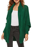 Shawl Collar Oversized Cardigan Green