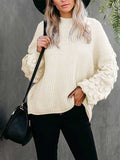 Women's Oversized Knitted Turtleneck Sweaters Christmas Ugly Long Sweater