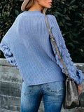 Women's Casual Loose Knitted Pullover Sweater Tops