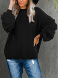 Women's Oversized Knitted Turtleneck Sweaters Christmas Ugly Long Sweater