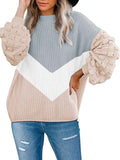Women's Casual Loose Knitted Pullover Sweater Tops