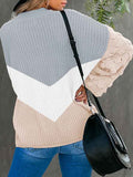 Women's Casual Loose Knitted Pullover Sweater Tops