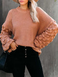 Women's Casual Loose Knitted Pullover Sweater Tops