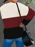 Women's Casual Loose Knitted Pullover Sweater Tops
