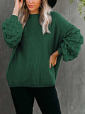 Women's Oversized Knitted Turtleneck Sweaters Christmas Ugly Long Sweater