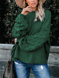 Women's Oversized Knitted Turtleneck Sweaters Christmas Ugly Long Sweater