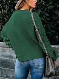 Chandails à col roulé tricotés surdimensionnés pour femmes Pull long moche de Noël
