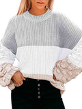 Women's Casual Loose Knitted Pullover Sweater Tops