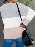 Women's Casual Loose Knitted Pullover Sweater Tops