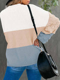 Women's Casual Loose Knitted Pullover Sweater Tops