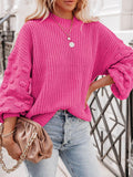Women's Oversized Knitted Turtleneck Sweaters Christmas Ugly Long Sweater
