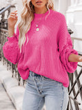 Women's Oversized Knitted Turtleneck Sweaters Christmas Ugly Long Sweater