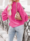 Women's Oversized Knitted Turtleneck Sweaters Christmas Ugly Long Sweater