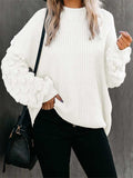 Women's Oversized Knitted Turtleneck Sweaters Christmas Ugly Long Sweater