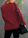 Women's Oversized Knitted Turtleneck Sweaters Christmas Ugly Long Sweater