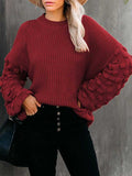 Women's Oversized Knitted Turtleneck Sweaters Christmas Ugly Long Sweater