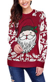 Santa Clause Pullover Ugly Christmas Sweater Red