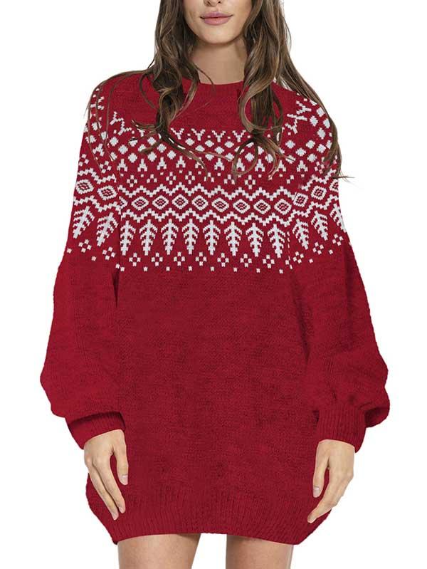 Women's Ugly Christmas Sweaters Dress Cute Oversized Dress PinkQueenShop Women's Ugly Christmas Sweaters Dress Cute Oversized Dress PinkQueenShop