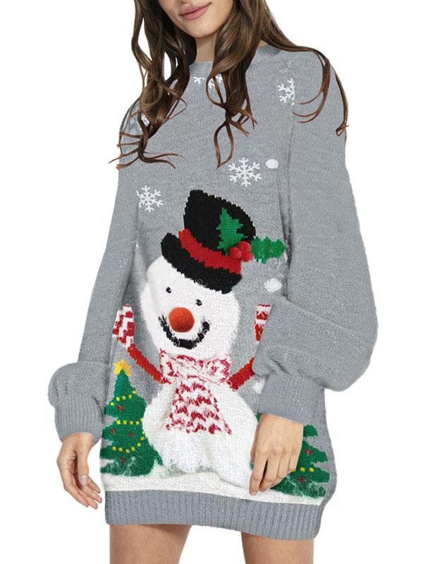 Women's Ugly Christmas Sweaters Dress Cute Oversized Dress – PinkQueenShop