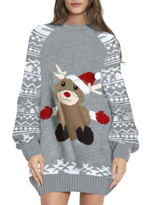 Women's Ugly Christmas Sweaters Dress Cute Oversized Dress PinkQueenShop Women's Ugly Christmas Sweaters Dress Cute Oversized Dress PinkQueenShop
