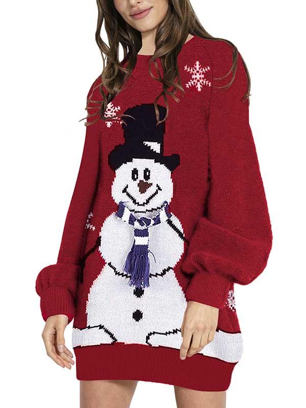 Women's Ugly Christmas Sweaters Dress Cute Oversized Dress PinkQueenShop Women's Ugly Christmas Sweaters Dress Cute Oversized Dress PinkQueenShop