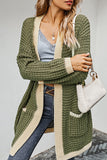 Long Sleeve Open Front Cardigan With Pockets