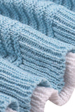 Pull en tricot à blocs de couleur et col ras du cou