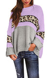 Long Sleeve Oversized Crew Neck Sweater For Women